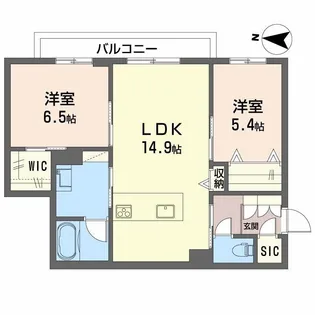 ラバンス【2階】の間取り