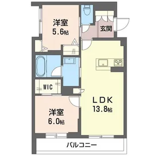 アイゾーン末広【3階】の間取り
