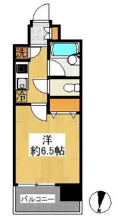 パレステュディオ田町【8階】の間取り
