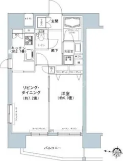 パークキューブ板橋本町【13階】の間取り