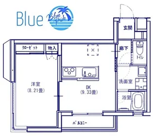 らぴす湘南【2階】の間取り