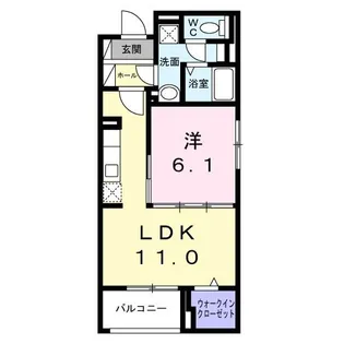 クレシエンテ ひばり【2階】の間取り