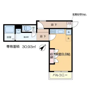 エスコートビル【2階】の間取り