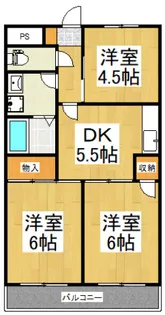 メゾンタグチ【2階】の間取り