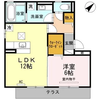 ベルメゾンII【1階】の間取り