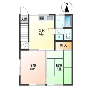 サントピア桧町I【2階】の間取り