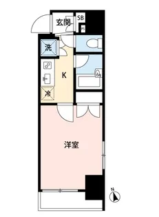 スカイコート秋葉原【9階】の間取り