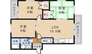 デューク・シャトー2番館【2階】の間取り