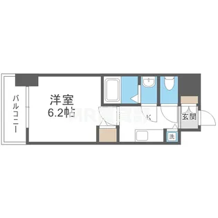 プレサンス扇町駅前【15階】の間取り
