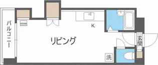 イノベ札幌大通南【6階】の間取り