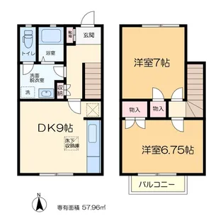 ドルフ水元【1階】の間取り
