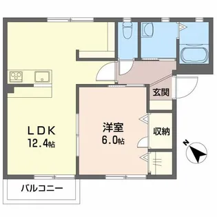 シャーメゾンベルドミール B【1階】の間取り