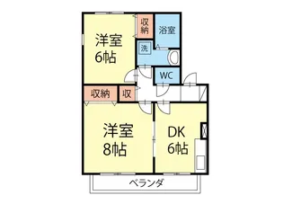 ウィステリア沢村【2階】の間取り