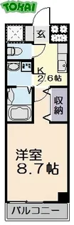 Maple利平治Annex【4階】の間取り