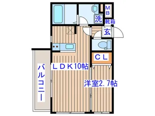 サンシャイン太子堂【1階】の間取り