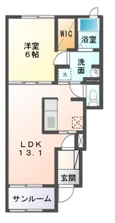 セイバリーE I、II、III【1階】の間取り