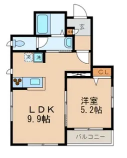 サンライズ・コーポ【2階】の間取り