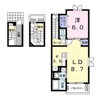 サニーグランデ【3階】の間取り
