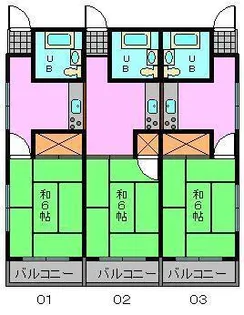 セントラルコーポ【2階】の間取り