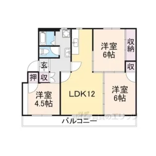 ヴィラナリー舞鶴2号棟【2階】の間取り