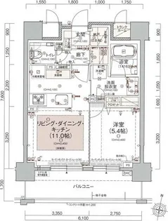 クリーンリバーフィネス北24条ステーションフロント【10階】の間取り