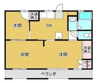 Esplanade北脇【3階】の間取り