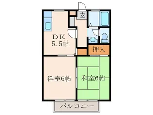 サンハイツ岡垣 A【1階】の間取り