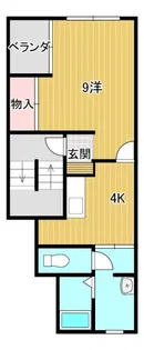 片岡ビル【4階】の間取り