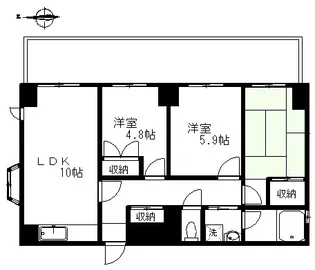 パティオ砧【5階】の間取り