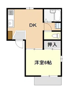 マドリードタウンA【1階】の間取り
