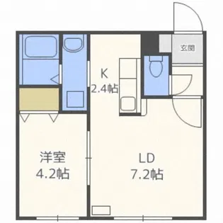 プランドール宮の沢【1階】の間取り