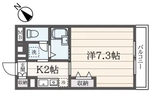 ボヌール南大沢【4階】の間取り