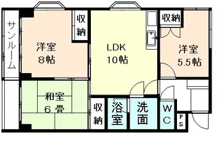 エポックいま泉【2階】の間取り
