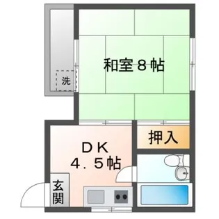 ColorsCourt(カラーズコート)【2階】の間取り