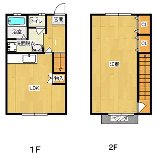 キャッスル姉川【1階】の間取り