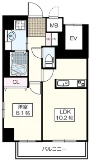 ルミナス武蔵野【2階】の間取り