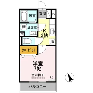 山形県山形市本町2【アパート】の間取り