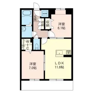 flora【1階】の間取り