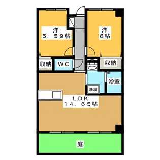 ベル・ウッドマンション【1階】の間取り