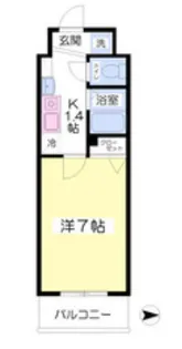 エスリードコート難波ウエスト【6階】の間取り