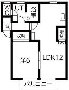 ハーティスB【2階】の間取り