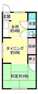 平和マンション【4階】の間取り