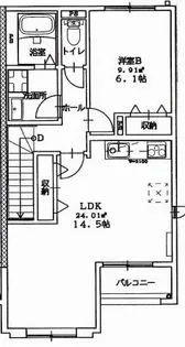 ブランノワール【2階】の間取り