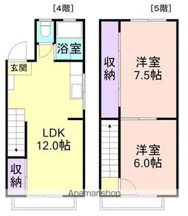 M2マンション【4階】の間取り