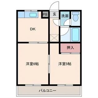 ハローハイツ【2階】の間取り
