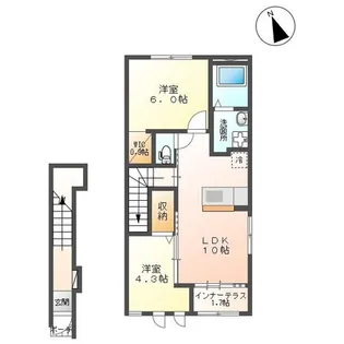 ハナミズキ【2階】の間取り