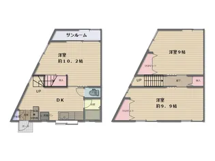 いた井アパートIIの間取り
