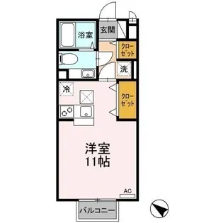 シンシアヒルズ【1階】の間取り