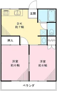 シティハイムメモワール B【1階】の間取り