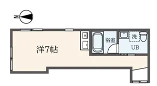 1Rの間取り画像